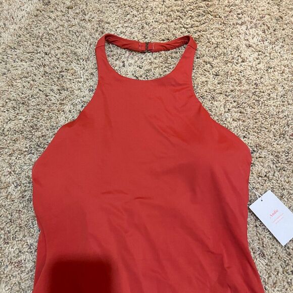 NEW Andie Size XL The Luzon One Piece Swimsuit Chili Pepper Halter High Neck - Picture 5 of 11